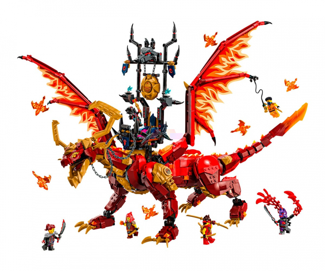 Фото Купить LEGO Ninjago 71822 Первородный дракон Огня по низкой цене в