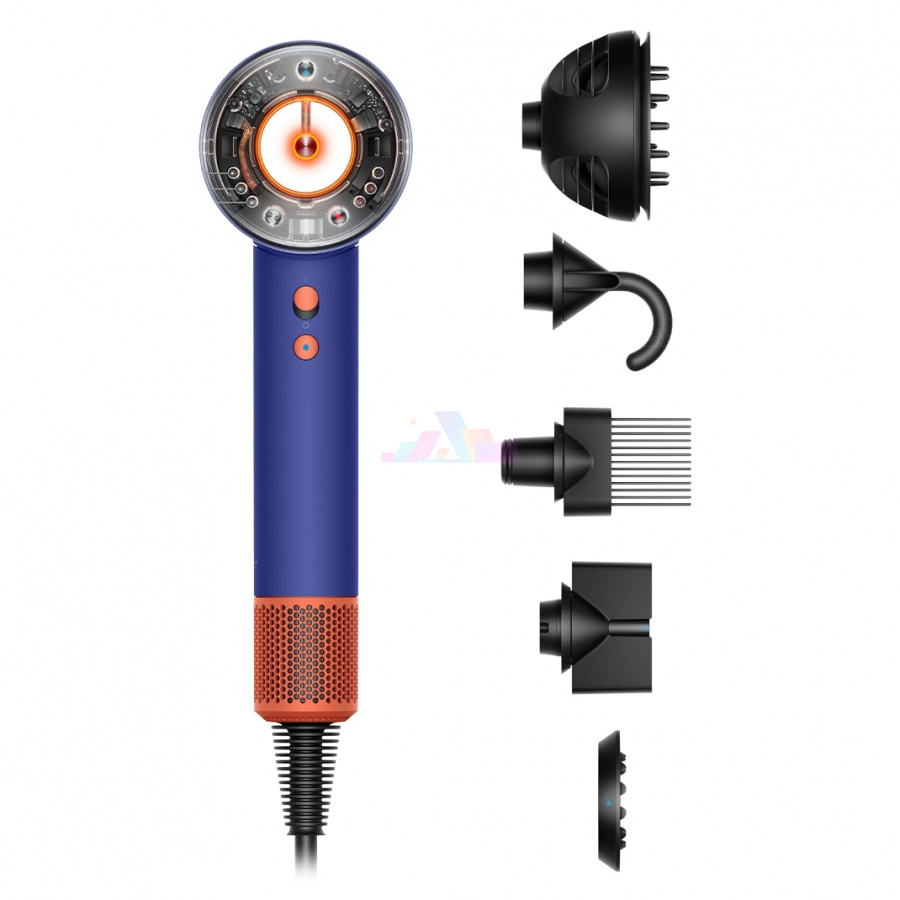 Фото Купить Фен Dyson Supersonic Nural HD16 Vinca Blue/Topaz (5 насадок) (565270-01) по низкой цене в