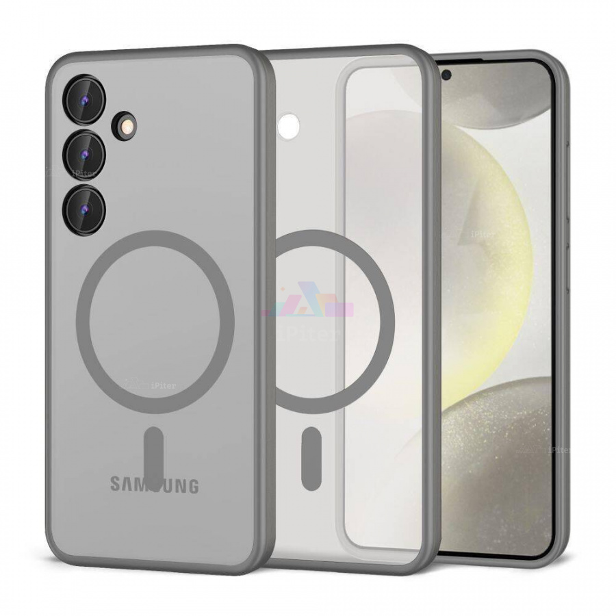 Фото Купить Чехол Tech-Protect Magmat для Samsung Galaxy S24 Графитовый по низкой цене в