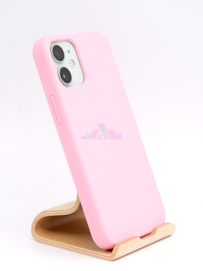 Фото Силиконовый чехол Candy для iPhone 12 mini, Бледно-розовый