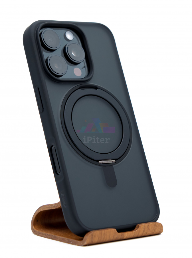 Фото Купить Чехол uBear Clip 360 Mag case для iPhone 16 Pro Чёрный по низкой цене в