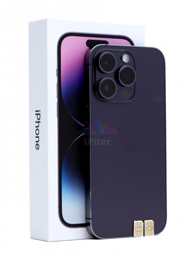 Фото Купить Apple iPhone 14 Pro 256Gb <br> Deep Purple (Фиолетовый) Nano-Sim + Nano-Sim по низкой цене в