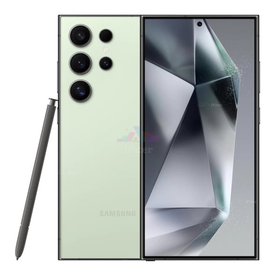 Фото Купить Смартфон Samsung Galaxy S24 Ultra 5G 12Gb/256Gb (Green) SM-S928 (Dual Nano-sim + eSim) по низкой цене в