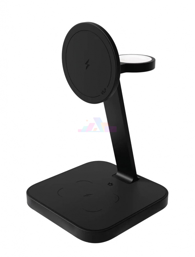 Фото Купить Беспроводная зарядка VLP Unity Power 3-in-1 (Black Titanium) по низкой цене в