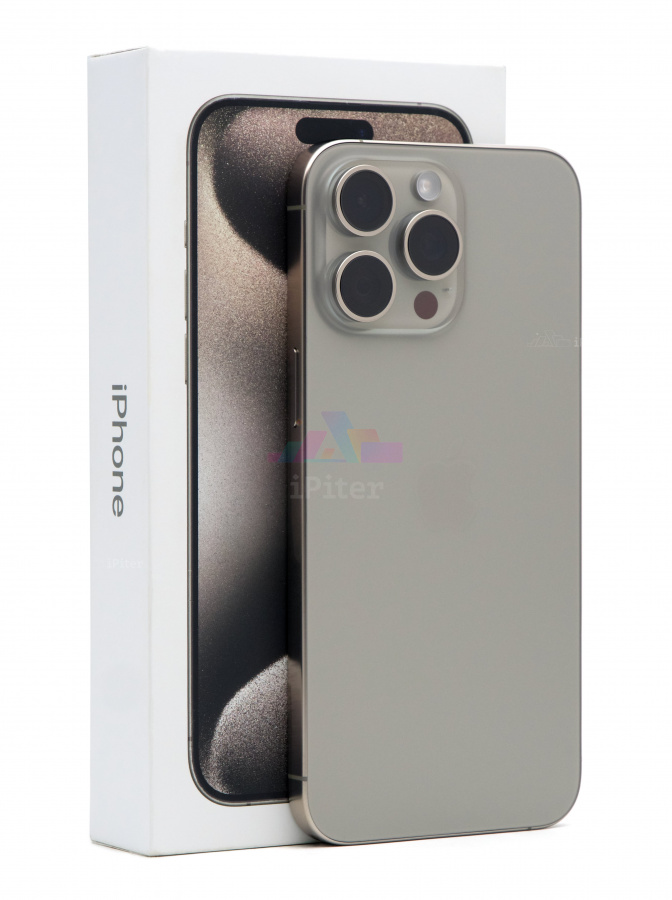 Фото Купить Apple iPhone 15 Pro Max 1Tb <br> Natural Titanium (Природный титан) Nano-sim + eSim по низкой цене в