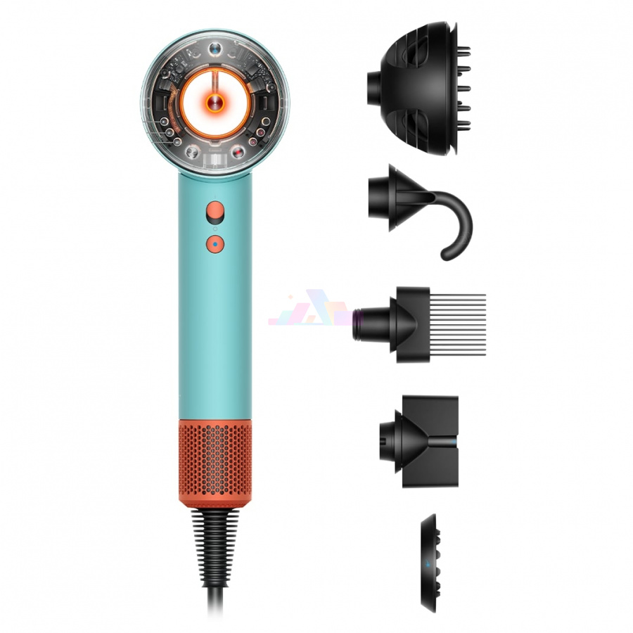 Фото Купить Фен Dyson Supersonic Nural HD16 Ceramic Patina/Topaz (5 насадок) (515276-01) по низкой цене в