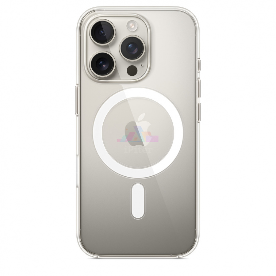 Фото Купить Чехол Apple Clear Case with MagSafe для iPhone 16 Pro (Прозрачный) MA7E4 по низкой цене в