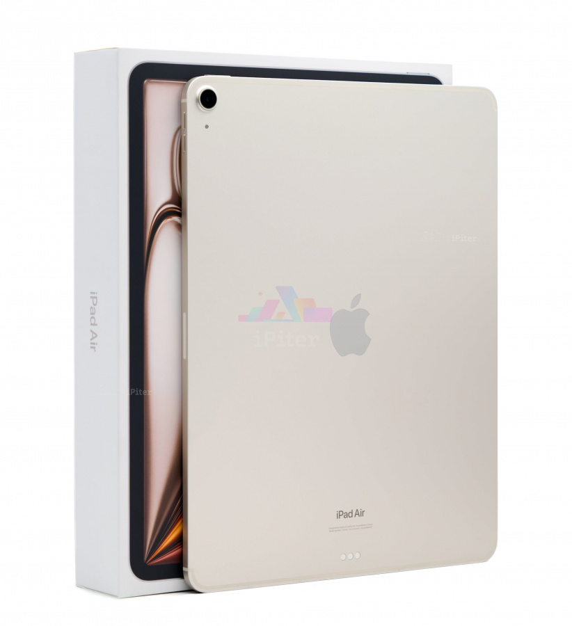 Фото Купить Apple iPad Air 6 (2024) 13 дюймов Wi-Fi + Cellular 256gb Starlight (Сияющая звезда) по низкой цене в