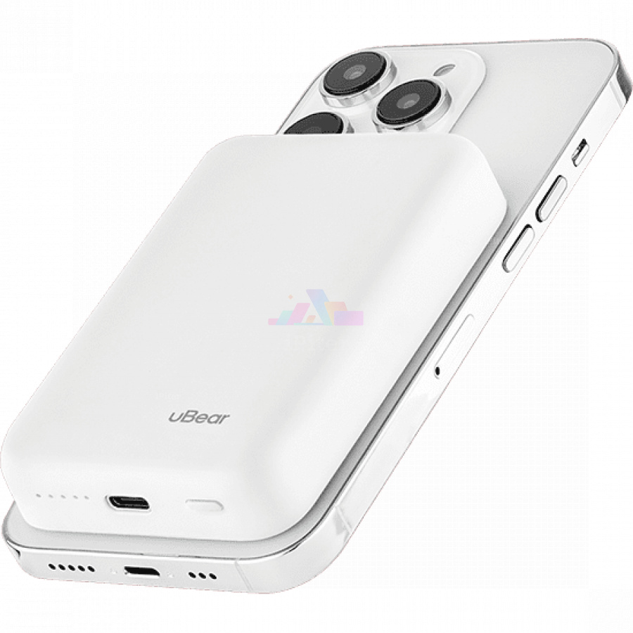 Фото Внешний аккумулятор uBear Flow MagSafe 10000 mAh (Белый), Белый