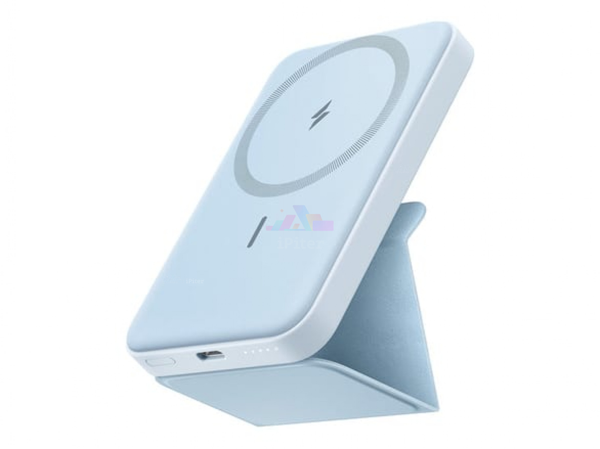 Фото Внешний аккумулятор Anker MagSafe 5000 mAh (Голубой), Голубой