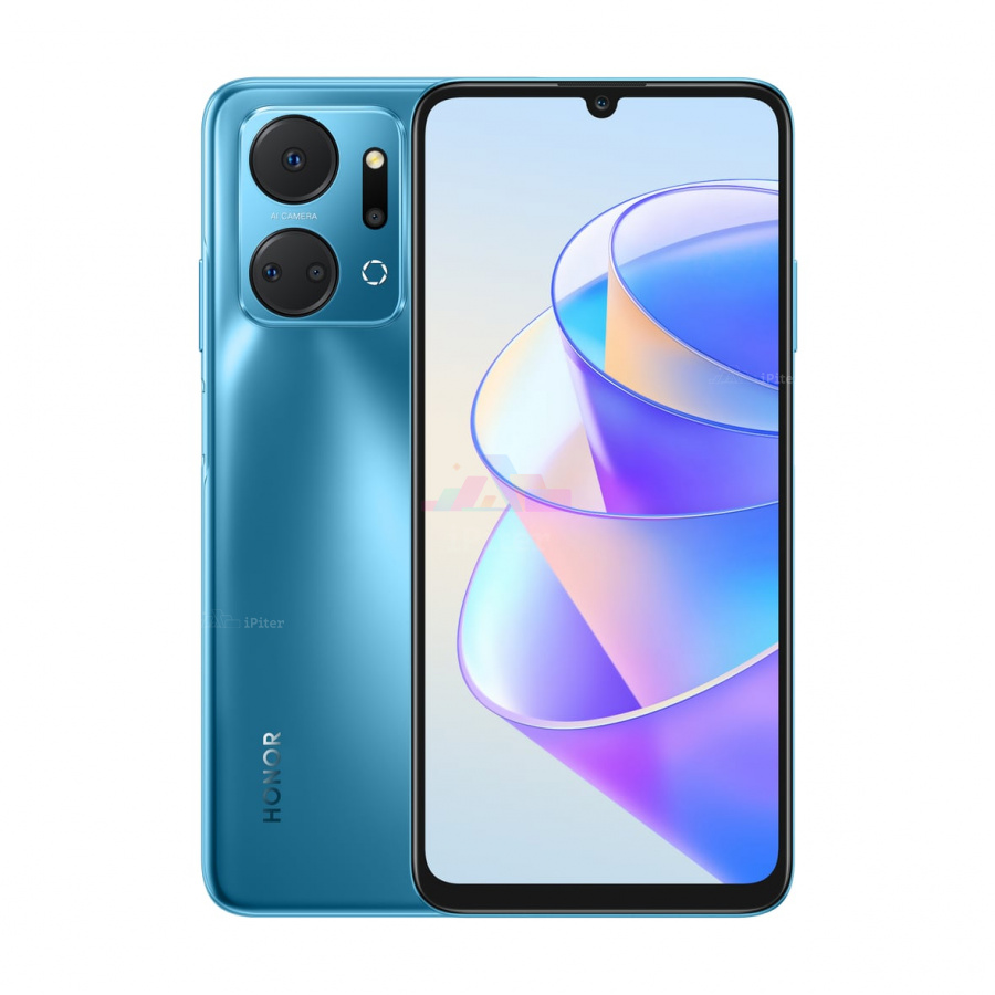 Фото Купить Смартфон Honor X7a 4Gb/128Gb (Синий) Global по низкой цене в