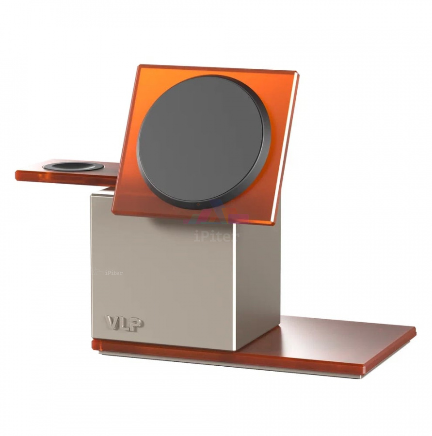 Фото Купить Беспроводная зарядка VLP NEO Qi2.2 3-in-1 (Titanium) по низкой цене в