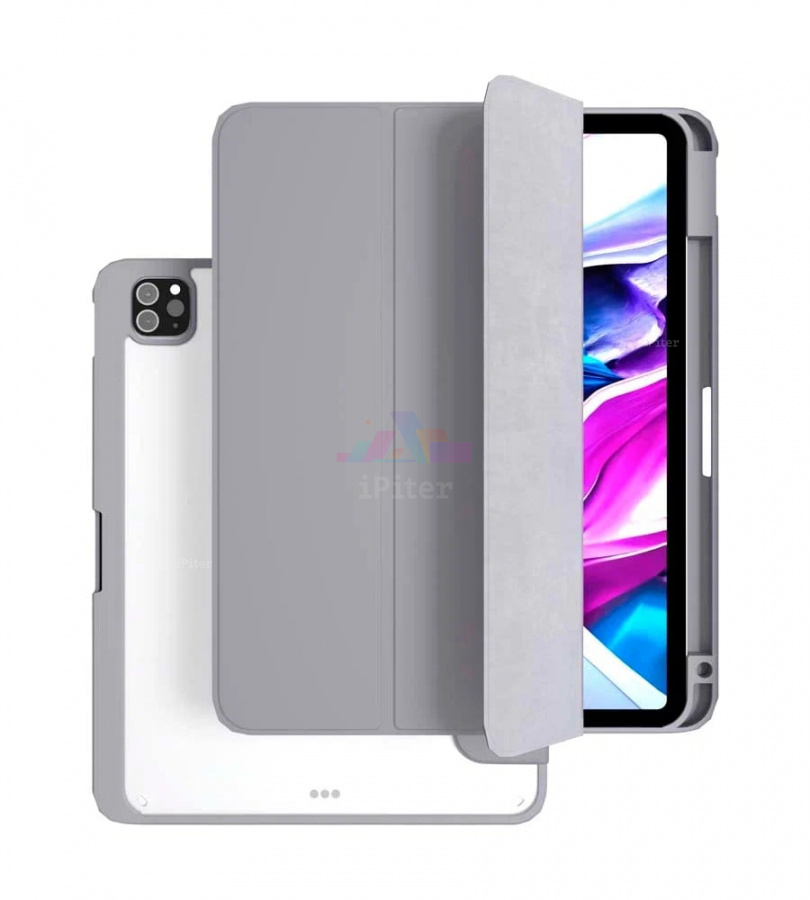 Фото Купить Чехол VLP Split Folio для iPad Pro (M4/M5) 11'' (Серый) по низкой цене в