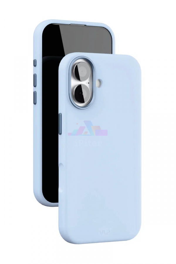 Фото Купить Чехол VLP Aster Pro case with MagSafe для iPhone 17 (Голубой) по низкой цене в