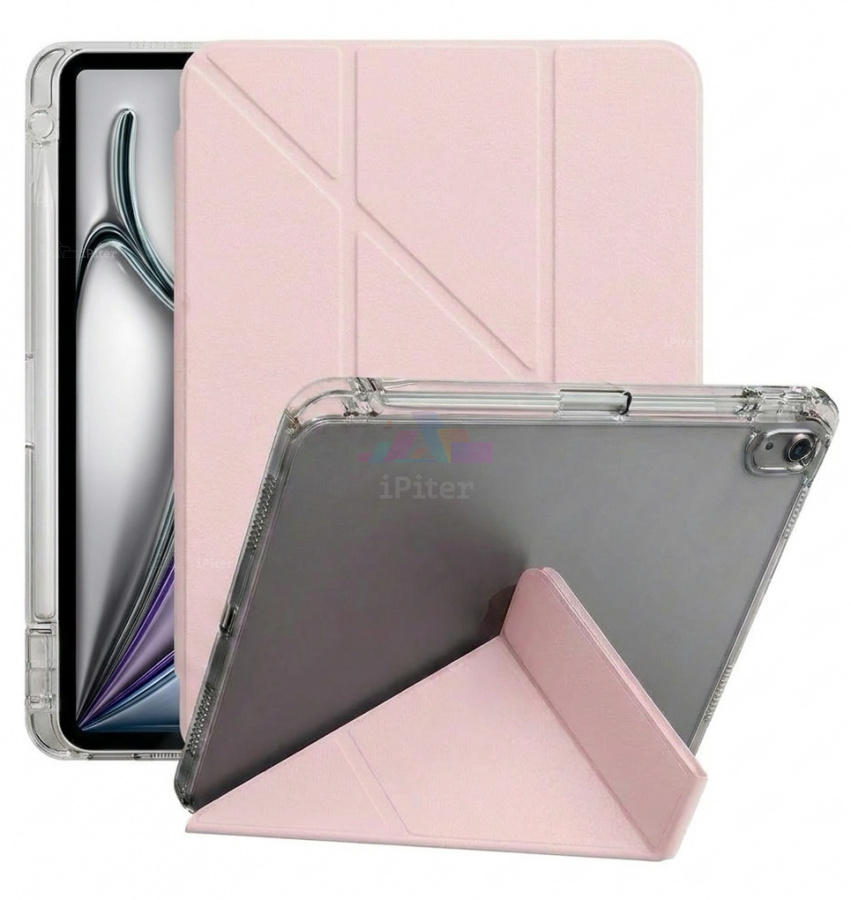 Фото Купить Чехол Selonica Triangle Folio для iPad Air 6/7/8 11'' (Розовый) по низкой цене в