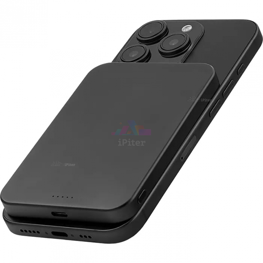 Фото Внешний аккумулятор uBear Slide MagSafe 5000 mAh (Чёрный), Чёрный
