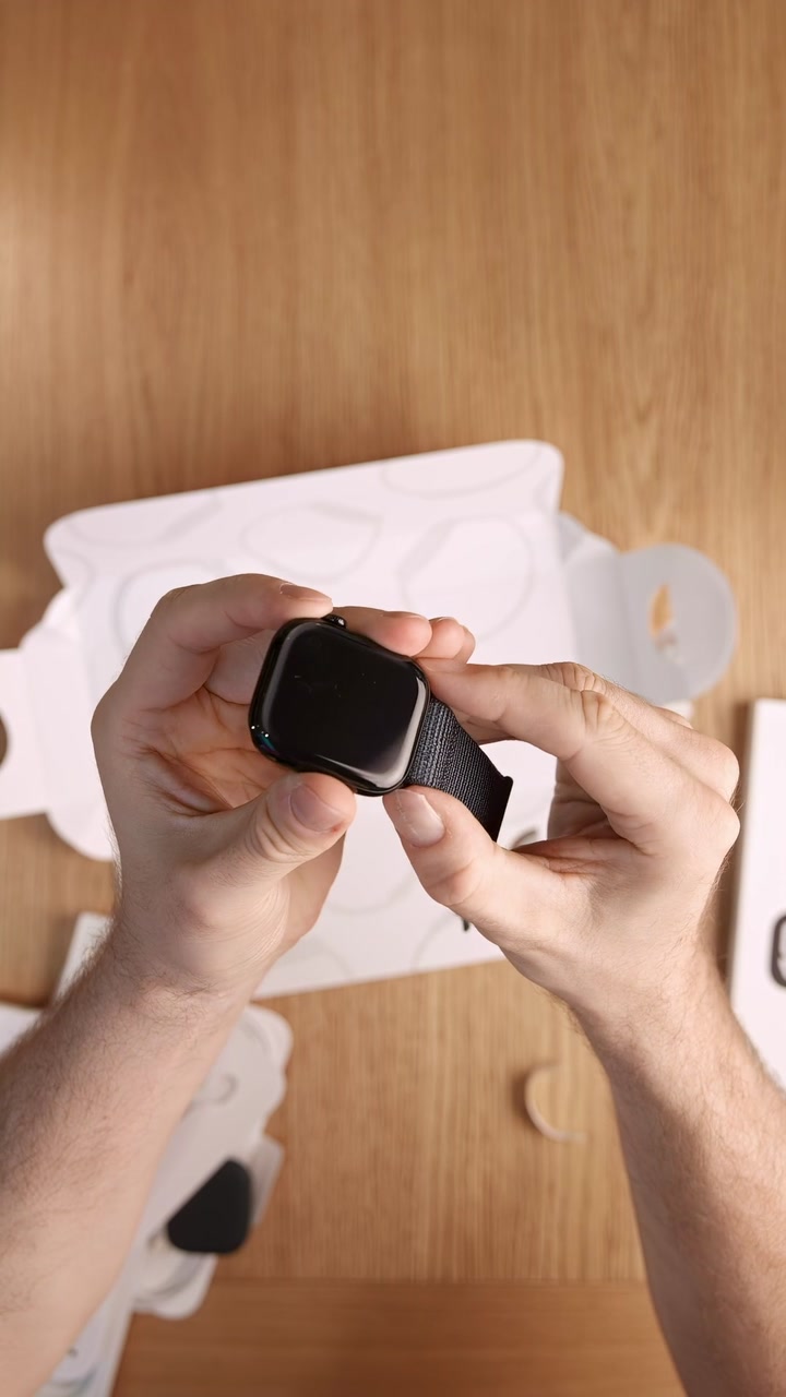 Распаковка Apple Watch 10 46мм Jet Black Sport Loop